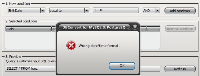 Wrong date format