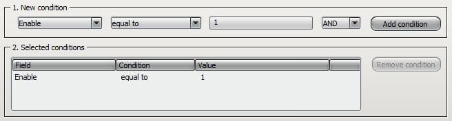 Boolean format dialog