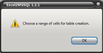 Range selection error