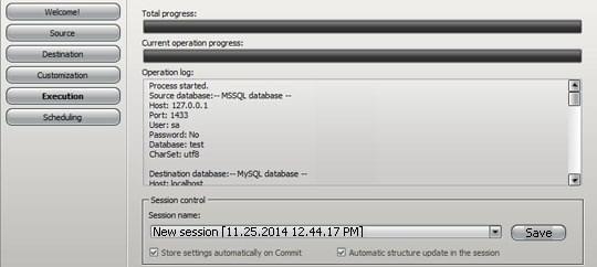 Execution stage running