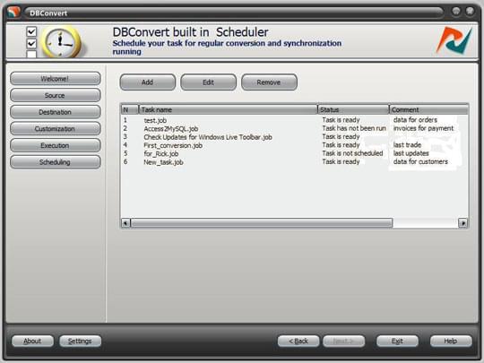 Scheduling stage