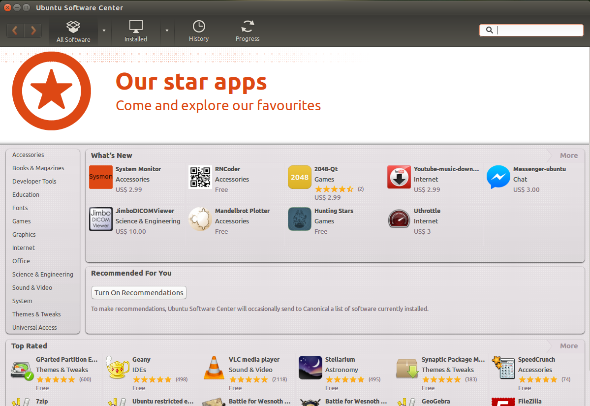 Ubuntu Software Center