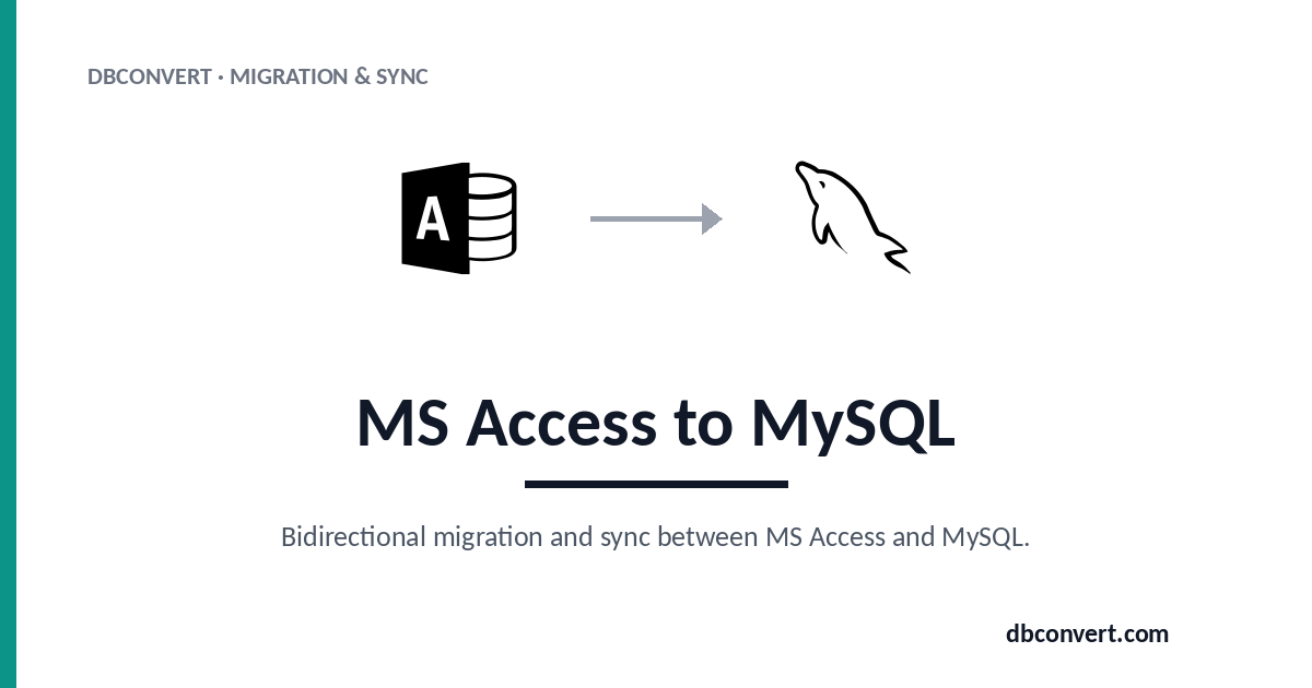 Access to MySQL Converter — DBConvert