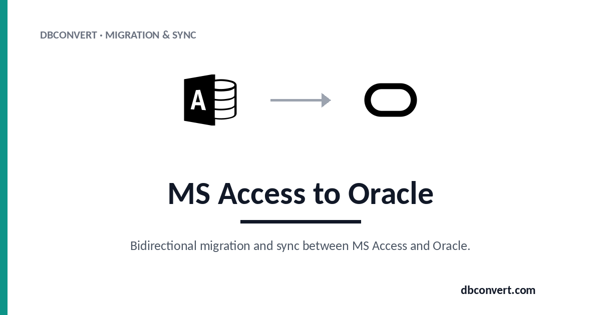 Access to Oracle Converter — DBConvert