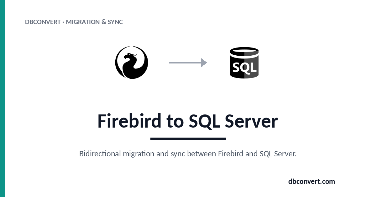 Firebird / Interbase to SQL Server Converter — DBConvert