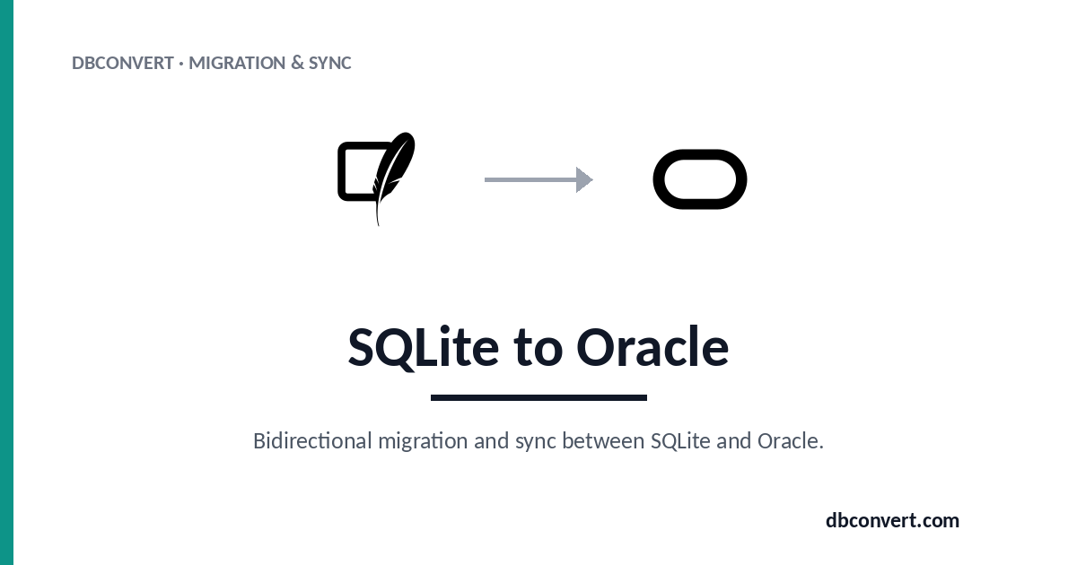 SQLite to Oracle Converter — DBConvert