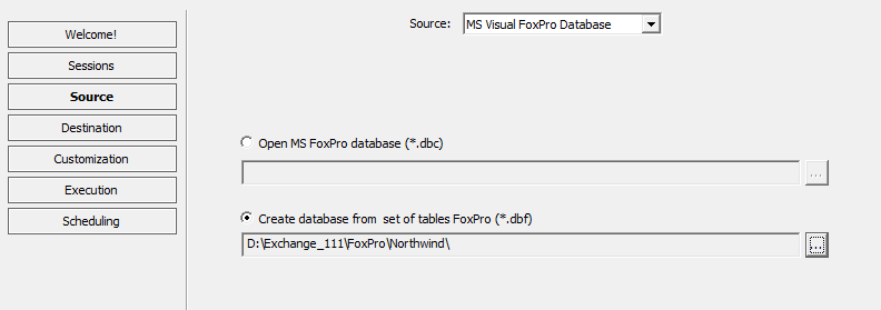 foxpro 2.6 dbconnect